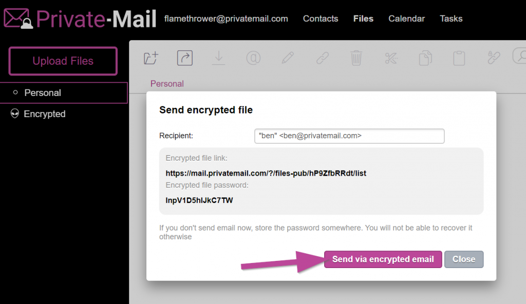 How To Use Secure Share To Share An Encrypted File Link