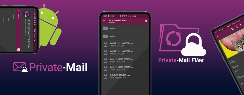 PrivateMail Android Apps are now in Open Beta