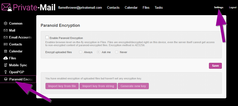 how to access encrypted files